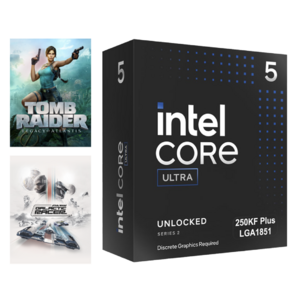 [Micro Center] Intel Core Ultra 5 250KF Plus Arrow Lake CPU + Star Wars: Galactic Racer & Tomb Raider: Legacy of Atlantis (PC Games) $189.99 + Free Store Pickup