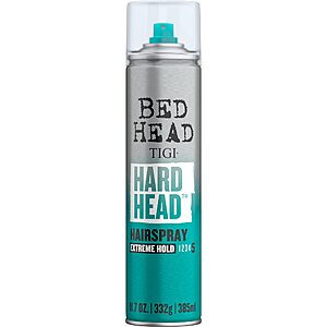 [S&S] TIGI Bed Head Hard Head Hair Spray – Extra Strong Hold for All Day Style and All Hair Types, 11.7 oz $7.5