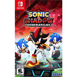 Sonic X Shadow Generations, Nintendo Switch Video Game $24.97