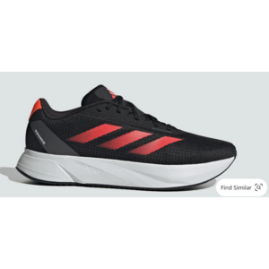 Adidas men's duramo sl running shoes (core black / solar red / grey six) - $24