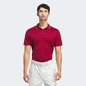 Men's Adidas Men's Core Performance Primegreen Golf Polo Shirt (burgundy) $10.50 + Free Shipping
