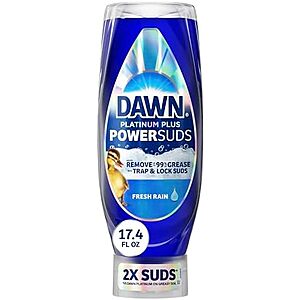 [SnS, AC] $2.69* | 17.4-Oz Dawn Platinum Plus PowerSuds Liquid Dish Soap (Fresh Rain) at Amazon