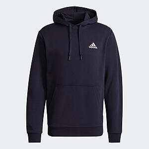 Adidas men's essentials fleece hoodie (legend ink / white) - $17
