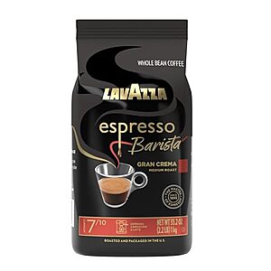 [SnS] $13.49* | 2.2-Lb Lavazza Espresso Barista Gran Crema Whole Bean Coffee Blend at Amazon