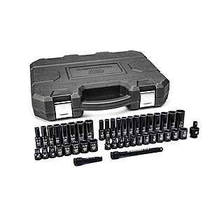 GEARWRENCH 44-Piece 3/8" Drive 6-Point Standard & Deep Impact SAE/Metric Socket Set (84916N) $67.58 + Free Shipping