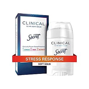 $3.99 | 1.6-Oz Secret Clinical Strength Stress Response antiperspirant & Deodorant (Serene Citrus) at Woot!