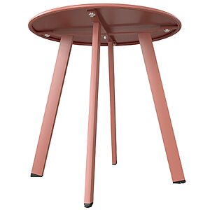 Grand patio Outdoor Side Table Round End Table with Square Feet Small Accent Table Great for Patio Balcony $25.98