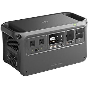 $348.98* | DJI Power 1000 1024Wh 2200W LiFePO4 Portable Power Station at Amazon