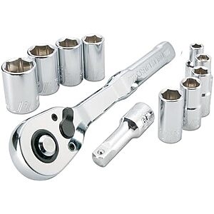 [AC] $13.49* | 11-Piece Craftsman Mechanics SAE 1/4" Drive Ratchet Tool Set at Amazon