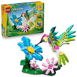 312-Pc LEGO Creator 3-in-1 Colourful Hummingbird (31384) $23.95 + Free Shipping w/ Walmart+ or on $35+
