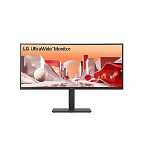 LG 34" 34BA85QE-I UltraWide QHD Curved IPS Monitor with Built-in FHD Webcam and USB Type-C™ $389.99