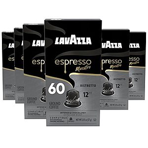 [SnS, AC] $12.59* | 60-ct Lavazza Espresso Maestro Ristretto Nespresso Aluminum Capsules at Amazon