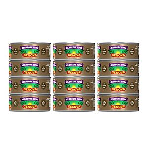 [SnS, AC] $17.27* | 12-Pack 5-Oz Genova Premium Wild Caught Albacore Solid White Tuna in Olive Oil at Amazon
