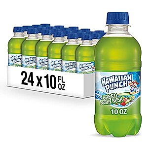 [SnS, AC] $7.23* | 24-Pack 10-Oz HAWAIIAN PUNCH Fruit Juice Drink (Green Berry Rush) at Amazon (30.1￠ each)
