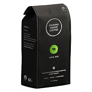 [SnS, AC] $5.39* | 10-Oz Kicking Horse 454 Horse Power Coffee (Whole Bean, Dark Roast) & More at Amazon