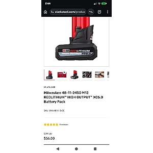 Milwaukee M12 HO