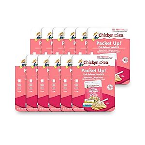 [SnS, AC] $10.19 | 12-Pack 4.1-Oz Chicken of the Sea Packet Up! Alaskan Pink Salmon Salad Kit at Amazon (84.9￠ each)