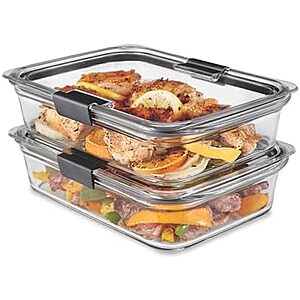 $20.78* | 2-Pk 8-Cup Rubbermaid Brilliance Glass Food Storage Containers at Amazon
