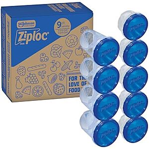[SnS, AC] $13.64** | 9-ct Ziploc Twist 'n Loc Food Storage Meal Prep Containers Variety Pack at Amazon