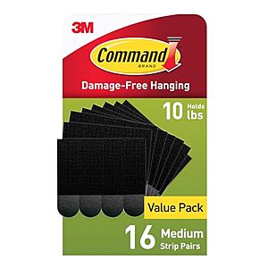 [SnS] $7.33** | 32-Pack Command Medium Picture Hanging Strips (16 Pairs) at Amazon