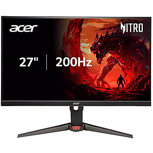 Acer - Nitro 27" FHD 200Hz 0.5ms FreeSync Premium IPS Gaming Monitor (1x DisplayPort, 2x HDMI) - Black for $106