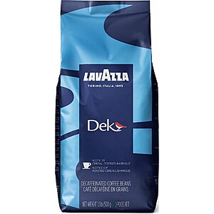 $10.19 or less S&S Clip Q AMZ Lavazza Decaf Whole Bean Coffee, Arabica and Robusta Blend, 1.1 lb Bag (Pack of 1)