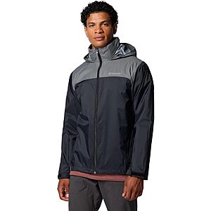 Columbia Men's Glennaker Lake II Rain Jacket (Black / City Grey) $35