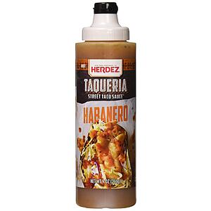 $12.76 or less S&S AMZ HERDEZ TAQUERIA STREET SAUCE, Habanero, 9 oz Squeeze Bottle (8 Pack) | Fiery Hot Taco Sauce