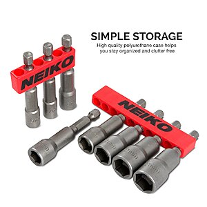 NEIKO 10065A 1/4” Hex Shank Magnetic Power Impact Nut Driver Set(8 pcs) $8.35 + Free S&H w/ Prime or $35+