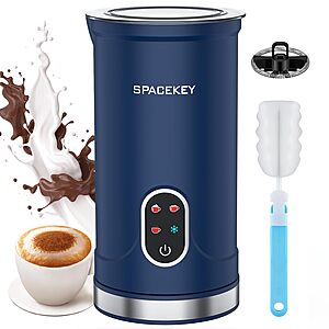 Amazon – Spacekey 4-in-1 Electric Milk Frother $19.99 w/ Code (50% Off)