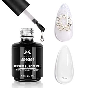 Beetles 8-in-1 Clear Builder Gel for Nails $3.32 w/ S&S + Free Shipping w/ Prime or on $35+