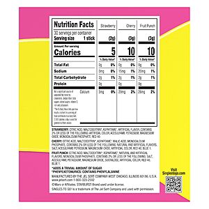 $4.72 S&S AMAZON Singles To Go! Starburst Fav Reds Variety Pack, Powdered Drink Mix, 30 Count