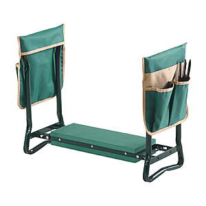 KFFKFF Folding Garden Kneeler Seat w/ 2 Tool Pouches $25.99 + Free S&H w/ Walmart+ or $35+