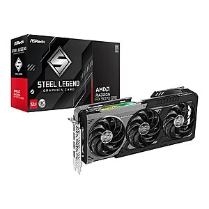 [Micro Center] ASRock AMD Radeon RX 9070 GRE Steel Legend Dark 12GB Overclocked Triple-Fan Graphics Card $480 + Free Store Pickup