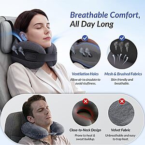 Amazon – Travel Pillow $11.19 w/ Code + Price Discount $29.99