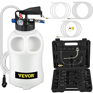 VEVOR 10L Transmission Fluid Pump / ATF Refill System w/ 14 Adapters $46.92 Shipped