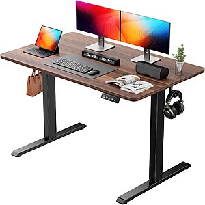 Standing Computer Gaming Office Desk - 48 x 24 Inches Adjustable Stand Up Electric Height Rising Table with Memory Presets - $69.99