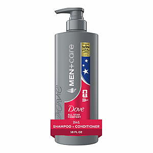 18-Oz Dove Men+Care Shampoo & Conditioner (Comfort Seal) $3.47 + Free Shipping w/ Walmart+ or on $35+