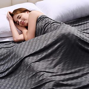 90" x 90" Topcee Queen Size Cooling Blanket (Oxford Grey) $14.94 + Free Shipping w/ Prime or on $35+