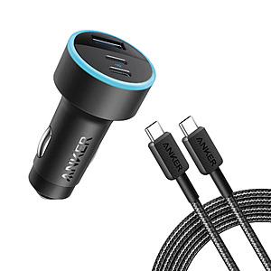 Anker 3-Port 67W Car Charger w/ 3' USB-C to USB-C Cable $16.19 + Free Shipping