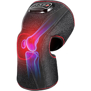 QUINEAR Knee Massager with Air Compression and Heat, 3 Modes & 3 Intensities $29