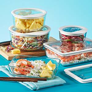 Pyrex 10-piece Ultimate Glass Food Storage Set $39.99 free Shipping Costco.com