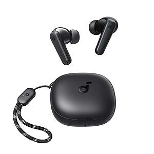 soundcore P25i Bluetooth True Wireless Earbuds, Big Bass, 30H Playtime, IPX5, with Charging Case, Black $14.88