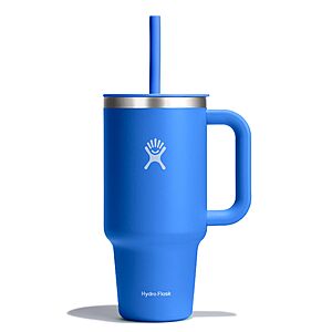 Hydro Flask 32 Oz Travel Tumbler with Handle, Lid and Straw - 32 Oz Cascade Blue - $16.99