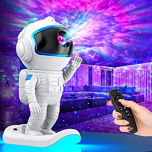 Astronaut Galaxy Star Projector Night Light w/ Remote & 17 Modes $11.50 + Free Shipping w/ Prime or on $35+