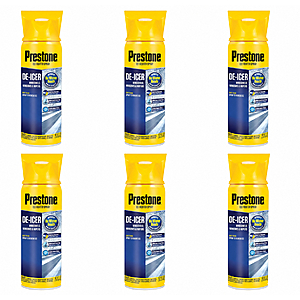 6-Pack Prestone 17-Ounce Windshield De-Icer Aerosol Spray w/ Ice Scraper Cap $19.90 + Free Shipping w/ Prime or on $35+