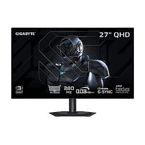 27" Gigabyte MO27Q28GR 2560x1440 QHD 280Hz W-OLED Gaming Monitor $423.99 + Free Shipping
