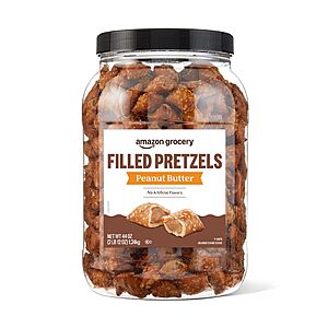 Amazon Grocery, Peanut Butter Filled Pretzels, 44 Oz~$6.22 After Coupon & S&S @ Amazon $622