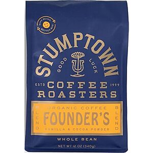 [SnS, AC] $9.34 | 12-Oz Stumptown Coffee Roasters Medium Roast Organic Whole Bean Coffee at Amazon
