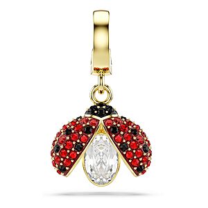 Swarovski Idyllia charm, Mixed cuts, Ladybug, Red, Gold-tone plated $57.72